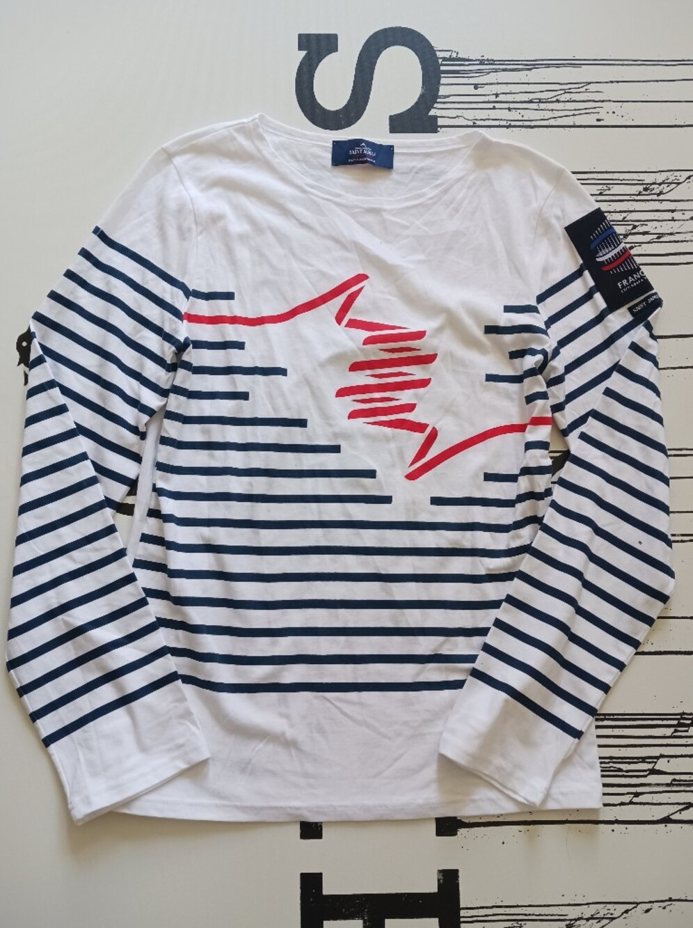 Saint James Osaka Expo Limited Edition Basque Long Sleeve Shirt Size S